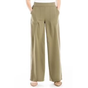 Max Studio Twill Wide Leg Trouser XS